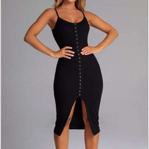 *flash sale* Meshki CAMILLA RIBBED MIDI DRESS